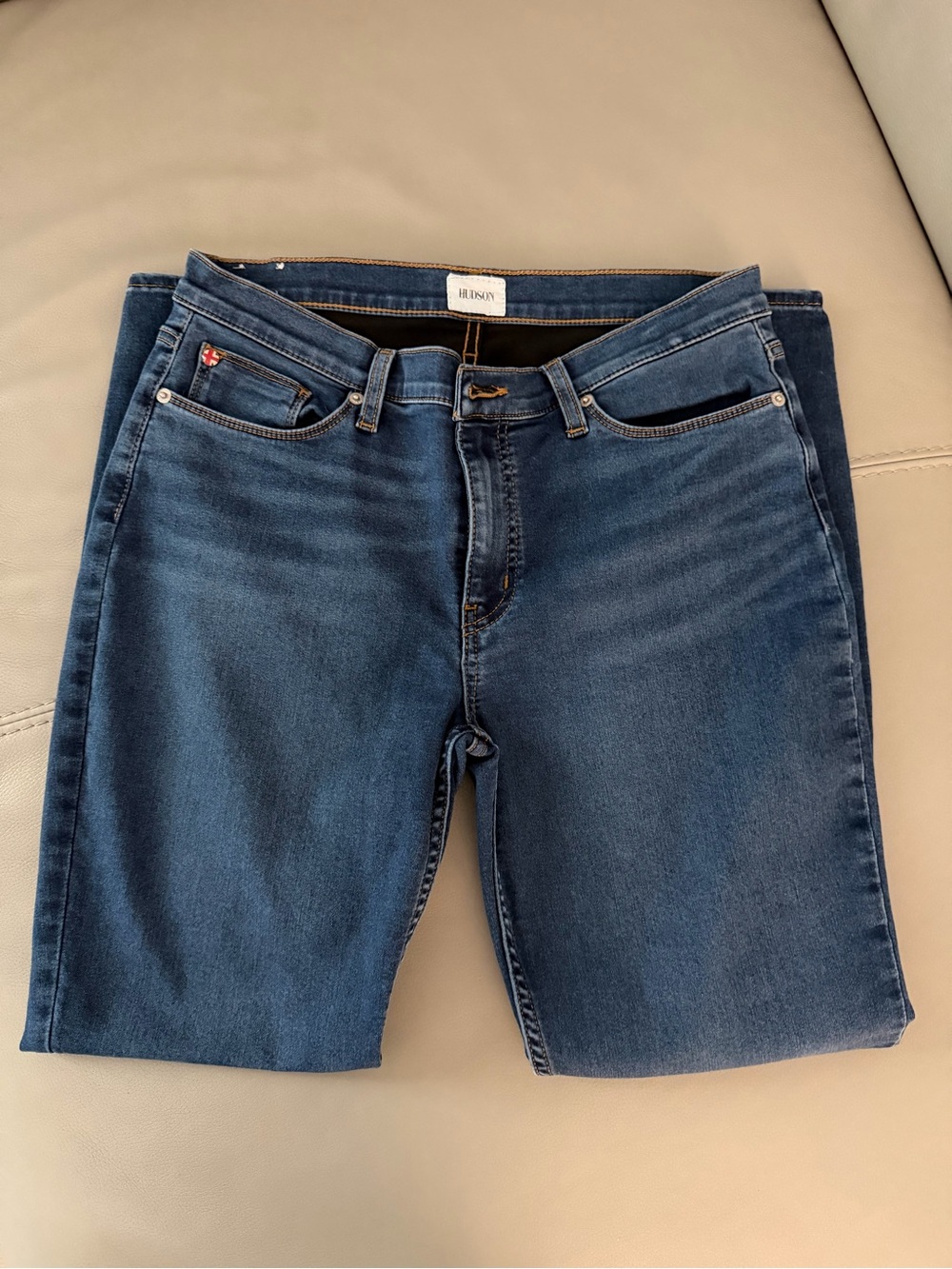 Hudson Jeans Natalie Mid-Rise Skinny Ankle Jeans Size 30